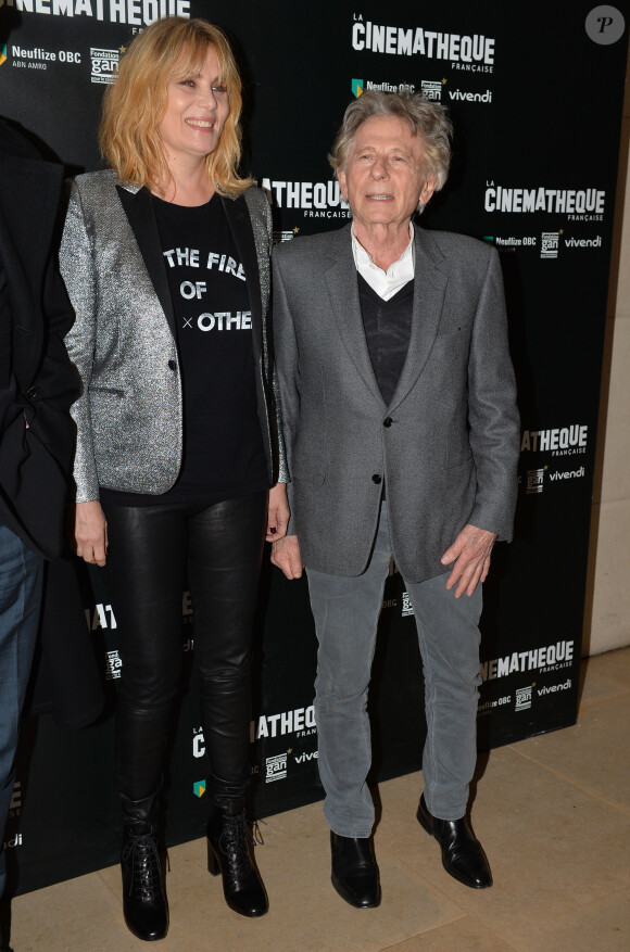 Roman Polanski et sa femme Emmanuelle Seigner - Avant-première du film "D'après une histoire vraie" de R. Polanski à la Cinémathèque Française à Paris, le 30 octobre 2017 © Veeren/CVS/Bestimage
