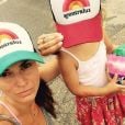 Agathe Lecaron et sa fille June, Instagram, 2016