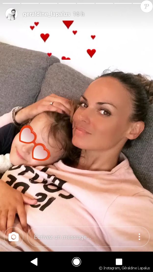 Géraldine Lapalus à Marseille avec son mari Julien et sa fille June, 6 mai 2018
