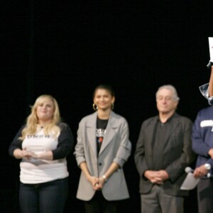 Michelle Obama, Zendaya, Rebel Wilson, Bradley Cooper, Nick Cannon, Robert De Niro lors de la 5e édition du National College Signing Day au Liacouras Center de l'université de Temple, à Philadelphie, le 2 mai 2018.