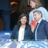 Anne Hidalgo, Nicolas Sarkozy et son fils Pierre - Célébrités lors de la finale de la Coupe de France opposant le club de Vendée les Herbiers Football (VHF) au Club du Paris Saint-Germain au Stade de France à Saint-Denis, le 9 mai 2018.