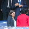 Anne Hidalgo et Nicolas Sarkozy - Célébrités lors de la finale de la Coupe de France opposant le club de Vendée les Herbiers Football (VHF) au Club du Paris Saint-Germain au Stade de France à Saint-Denis, le 9 mai 2018.
