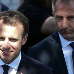 Le président de la république, Emmanuel Macron durant le 73ème anniversaire de la Victoire du 8 mai 1945, avenue des champs-elysées, Paris, France, le 8 mai 2018. © Stéphane Lemouton/Bestimage