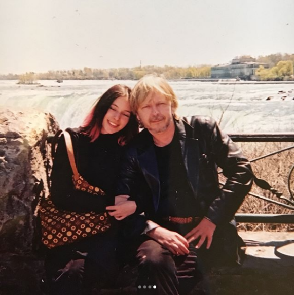 Lolita Séchan et son père Renaud, sur le tournage du film "Wanted" au début des années 2000.