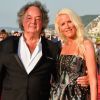 Gonzague Saint Bris et sa compagne Alice Bertheaume lors de leur arrivée pour la cérémonie de clôture du 31e Festival du Film de Cabourg le 17 juin 2017. L'écrivain a trouvé la mort dans un accident de la route dans la nuit du 7 au 8 août 2017 ; Alice, qui était au volant, a survécu. © Coadic Guirec / Bestimage
