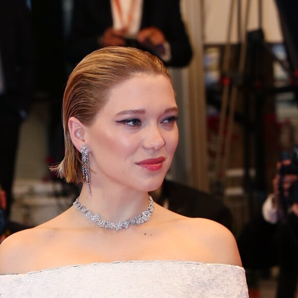 Léa Seydoux (robe Louis Vuitton) - Montée des marches du film " Under the Silver Lake " lors du 71ème Festival International du Film de Cannes. Le 15 mai 2018 © Giancarlo Gorassini / Bestimage