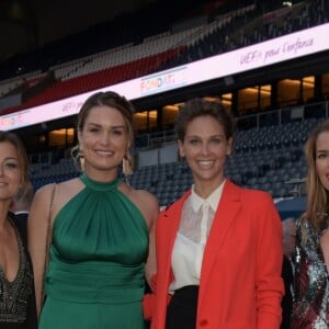 Exclusif - Laure Boulleau, Jeny Priez, Ophélie Meunier et Vanessa Le Moigne - 5ème dîner de gala de la fondation Paris Saint-Germain au parc des Princes à Paris, le 15 mai 2018. © Rachid Bellak/Bestimage