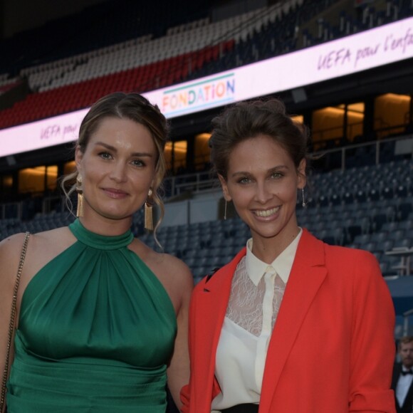 Exclusif - Laure Boulleau, Jeny Priez, Ophélie Meunier et Vanessa Le Moigne - 5ème dîner de gala de la fondation Paris Saint-Germain au parc des Princes à Paris, le 15 mai 2018. © Rachid Bellak/Bestimage