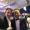 Exclusif - Richard Orlinski et Neymar Jr - 5ème dîner de gala de la fondation Paris Saint-Germain au parc des Princes à Paris, le 15 mai 2018. © Rachid Bellak/Bestimage