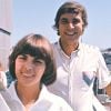 Archives - Mireille Mathieu avec Jean-Pierre Foucault pour la radio RMC en août 1975