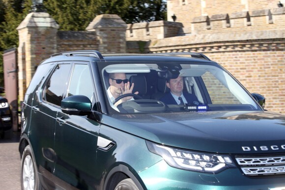 Le prince William, duc de Cambridge, a pris part aux répétitions de la parade militaire en vue du mariage du prince Harry et de Meghan Markle au château de Windsor le 17 mai 2018, à deux jours de l'événement.