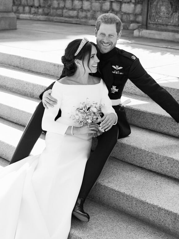 Le prince Harry et la duchesse Meghan de Sussex (Meghan Markle), photo officielle de leur mariage le 19 mai 2018 réalisée au château de Windsor par Alexi Lubomirski. ©Alexi Lubomirski/PA Wire/Abacapress.com