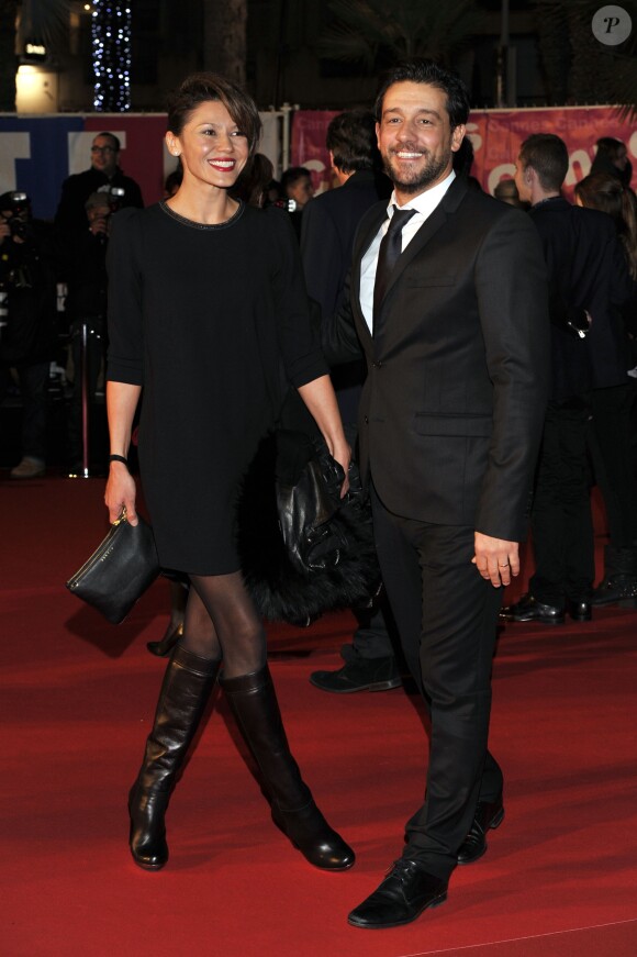 Titoff et sa femme Tatiana - 15eme edition des NRJ Music Awards au Palais des Festivals a Cannes le 14 decembre 2013. © JACOVIDES-JUNIOR / BESTIMAGE