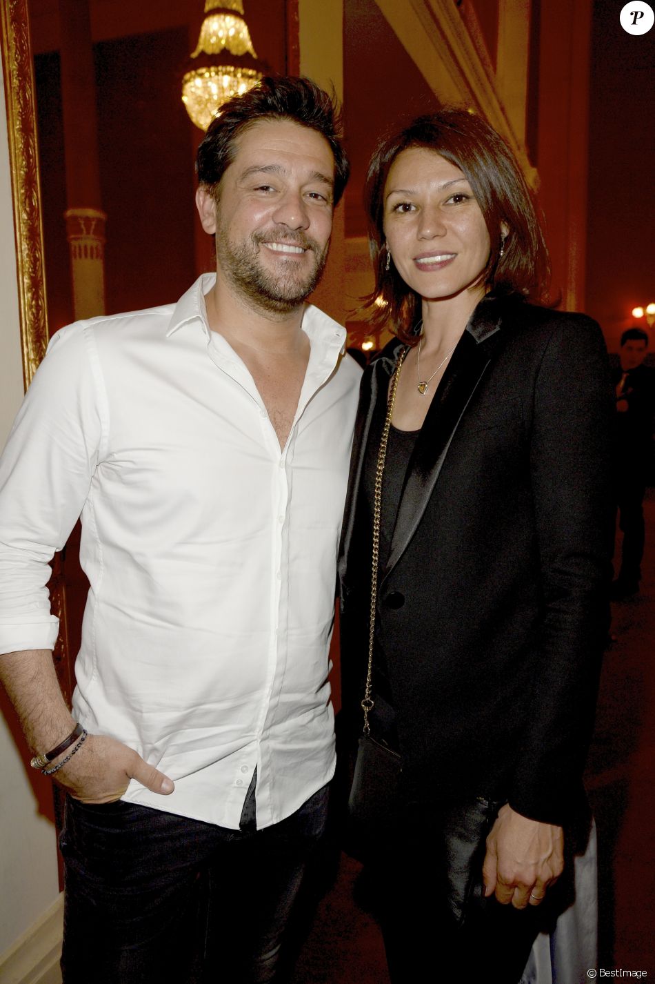 Titoff Et Sa Nouvelle Compagne Titoff et sa femme Tatiana - Générale de la pièce Open Space au théâtre de  Paris le 11 mai 2015. © COADIC GUIREC / BESTIMAGE - Purepeople