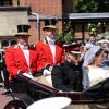 Meghan Markle et le prince Harry, duc et duchesse de Sussex, ont effectué une procession dans le landau Ascot après leur mariage en la chapelle St George à Windsor le 19 mai 2018, à la rencontre du public dans toute la ville de Windsor et le long du Long Walk.