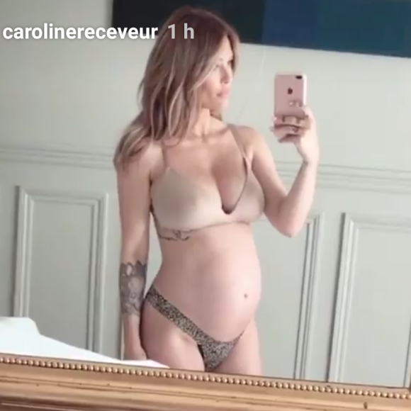 Caroline Receveur en sous-vêtements sur Instagram, 2 mai 2018