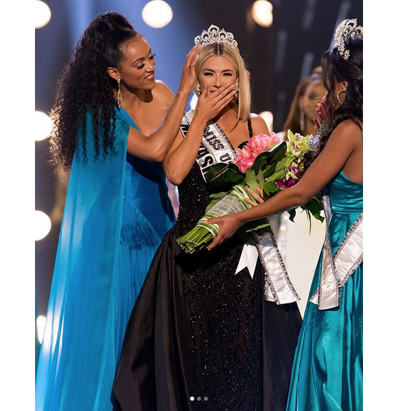 Sarah Summers, Miss Nebraska, a été sacrée Miss USA 2018. Mai 2018.