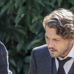 Exclusif - Johnny Depp sur le tournage du film "Richard says Goodbye" à Victoria, Canada le 23 août 2017.