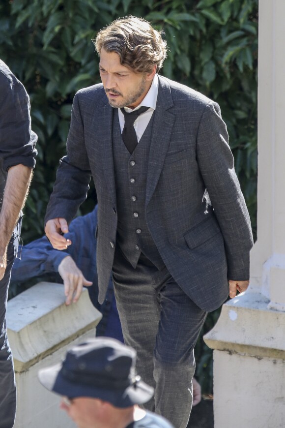 Exclusif - Johnny Depp sur le tournage du film "Richard says Goodbye" à Victoria, Canada le 23 août 2017.