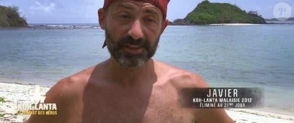 Javier dans "Koh-Lanta : Le combat des héros" (M6) vendredi 18 mai 2018.