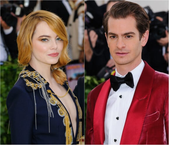 Emma Stone and Andrew Garfield at the 2018 Met Gala