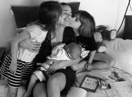 Lucie Lucas, jolie maman gâtée par ses trois enfants pour la fête des Mères