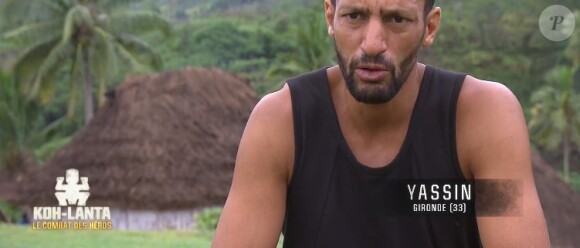 Yassin dans "Koh-Lanta : Le combat des héros" (TF1), épisode diffusé vendredi 4 mai 2018.