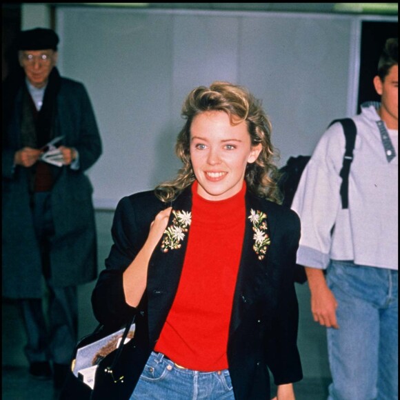 Kylie Minogue au Royaume-Uni en octobre 1987.