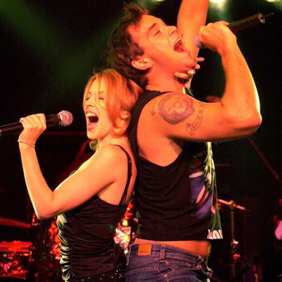 Robbie Williams et Kylie Minogue à Londres, le 5 septembre 2000.