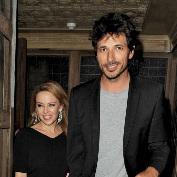 Kylie Minogue et Andres Velencoso à Londres, le 18 septembre 2012.