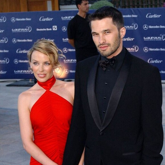 Kylie Minogue et Olivier Martinez à Monaco, le 20 mai 2003.