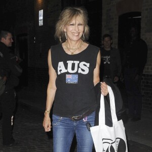 Chrissie Hynde à la sortie de la soirée d'anniversaire des 50 ans de Kylie Minogue au club Chiltern Firehouse à Londres le 27 mai 2018.  London, UNITED KINGDOM - Celebrities leaving Kylie Minogue's 50th Birthday Party at Chiltern Firehouse in London.27/05/2018 - Londres