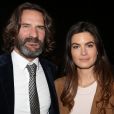 Exclusif - Frederic Beigbeder avec sa femme Lara Micheli à la 1ère édition des "Plumes d'Or du Vin et de la Gastronomie" au Pavillon Vendôme à Paris le 19 mai 2016.