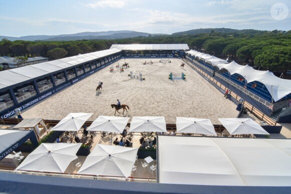 Illustration - Cinquième édition du Longines Athina Onassis Horse Show sur la plage de Pampelonne à Ramatuelle, France, le 30 mai 2018.