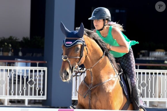 Danielle Goldstein - Cinquième édition du Longines Athina Onassis Horse Show sur la plage de Pampelonne à Ramatuelle, France, le 30 mai 2018.