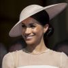 Meghan Markle, duchesse de Sussex lors de la garden party pour les 70 ans du prince Charles au palais de Buckingham à Londres. Le 22 mai 2018.