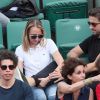 Audrey Lamy et son compagnon Thomas Sabatier dans les tribunes des internationaux de Roland Garros - jour 5 - à Paris, France, le 31 mai 2018. © Cyril Moreau - Dominique Jacovides/Bestimage
