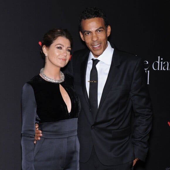 Ellen Pompeo et son mari Chris Ivery lors du premier "Bal de Diamant" à Beverly Hills. Le 11 décembre 2014.