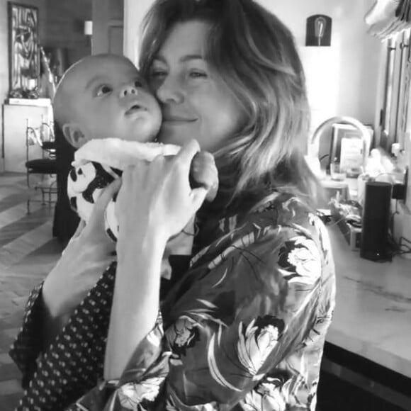 Ellen Pompeo et son fils Eli, sur Instagram, le 31 décembre 2016