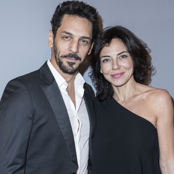 Semi-exclusif - Tomer Sisley et sa femme Sandra de Matteis - Dîner de gala de l'association AEM (Un Avenir pour les Enfants du Monde) au bénéfice des enfants du Rwanda organisée par Babeth Djian au Pavillon Ledoyen à Paris, France, le 7 décembre 2017.  © Olivier Borde/Bestimage