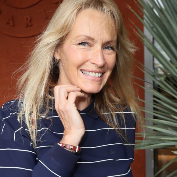 Estelle Lefébure - Les célébrités au village des Internationaux de Tennis de Roland Garros à Paris, France, le 6 juin 2018. © Cyril Moreau/Bestimage