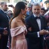 George Clooney et sa femme Amal Clooney Alamuddin arrivent à la soirée American Film Institute's 46th Life Achievement Award au théâtre Dolby à Hollywood, le 7 juin 2018