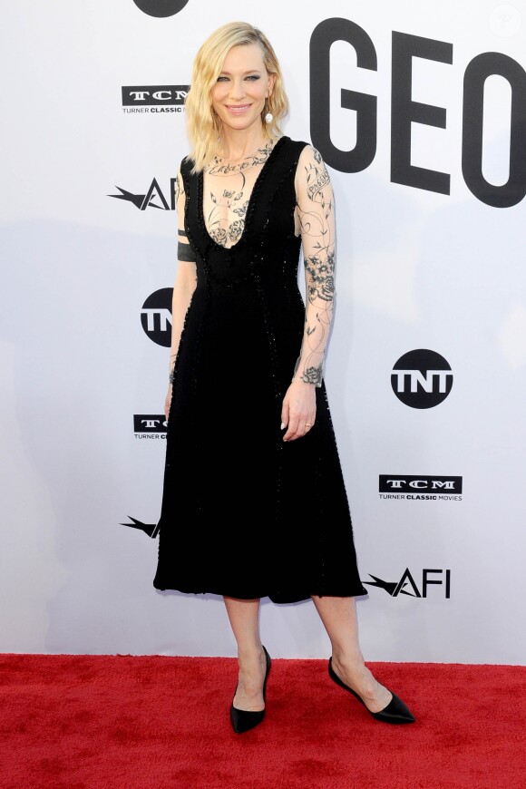 Cate Blanchett lors du 46e AFI Life Achievement Award Gala Tribute honoring George Clooney au Dolby Theatre, Los Angeles, le 7 juin 2018.