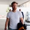 Exclusif - Le DJ David Guetta est arrivé à Barcelone en provenance de Dubaï pour une escale avant de rejoindre Ibiza en jet privé le 31 mai 2018.