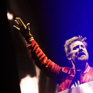 David Guetta en concert à Hambourg en Allemagne le 3 février 2018