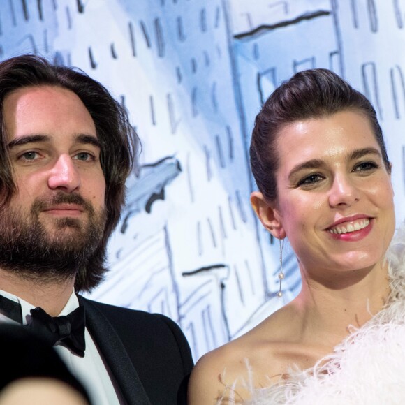 Charlotte Casiraghi et son compagnon Dimitri Rassam - 64ème Bal de la Rose sur le thème de Manhattan, imaginé par K.Lagerfeld, au profit de la Fondation Princesse Grace, dans la Salle des Etoiles au Sporting Monte Carlo à Monaco. Le 24 mars 2018 © Pierre Villard / Palais Princier / SBM via Bestimage