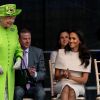 Meghan Markle, duchesse de Sussex, effectue son premier déplacement officiel avec la reine Elisabeth II d'Angleterre, lors de la visite du Catalyst Museum à Widnes. Le 14 juin 2018