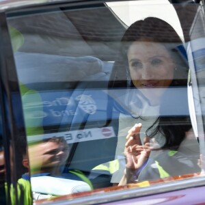 Meghan Markle, duchesse de Sussex, effectue son premier déplacement officiel avec la reine Elisabeth II d'Angleterre, lors de leur visite à Chester. Le 14 juin 2018