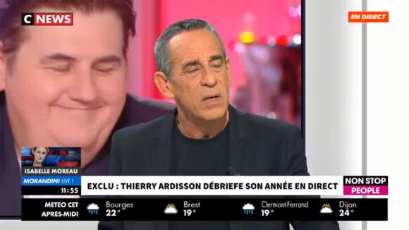 Thierry Ardisson dans "Morandini Live", CNews, 15 juin 2018