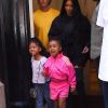 Kim Kardashian, sa fille North West, Jonathan Cheban à la sortie de l'hôtel Mercer à New York. Le 14 juin 2018.